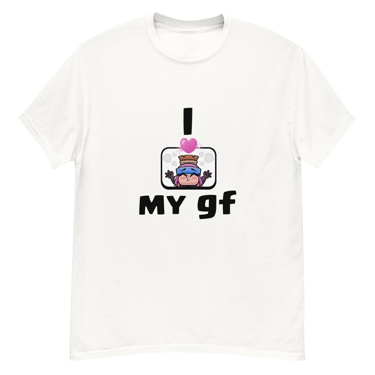 I Heart My GF Clash Royale T-Shirt | Matching Gamer T shirt For Couples | Funny Gamer Tee
