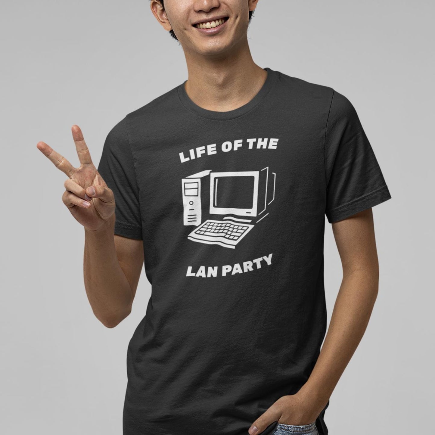 Life of the LAN Party Shirt: Funny PC Gamer Tee, Retro Nerd Nostalgia Gift