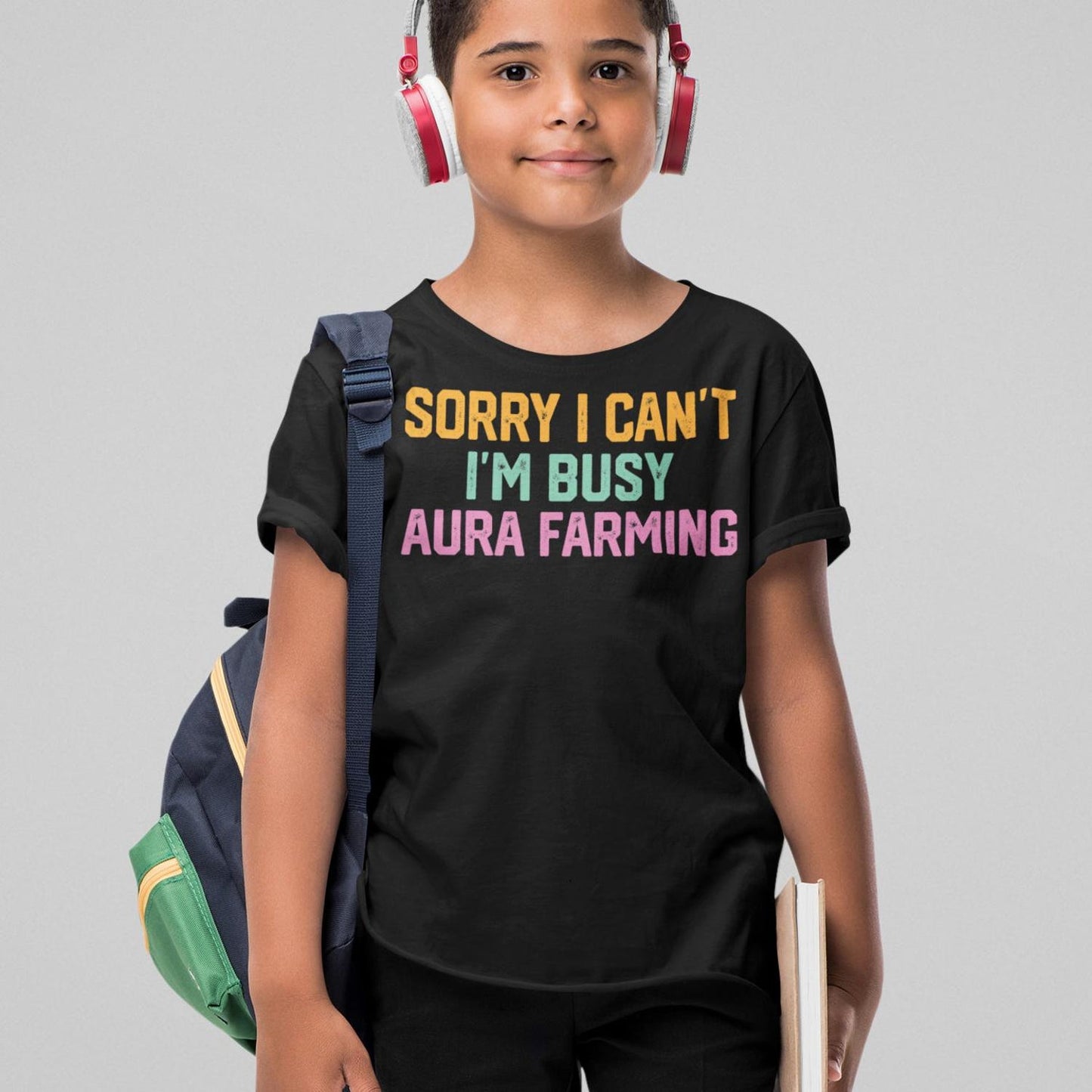 Aura Farming T-Shirt | Funny Colorful Graphic Tee | Retro Gamer Apparel