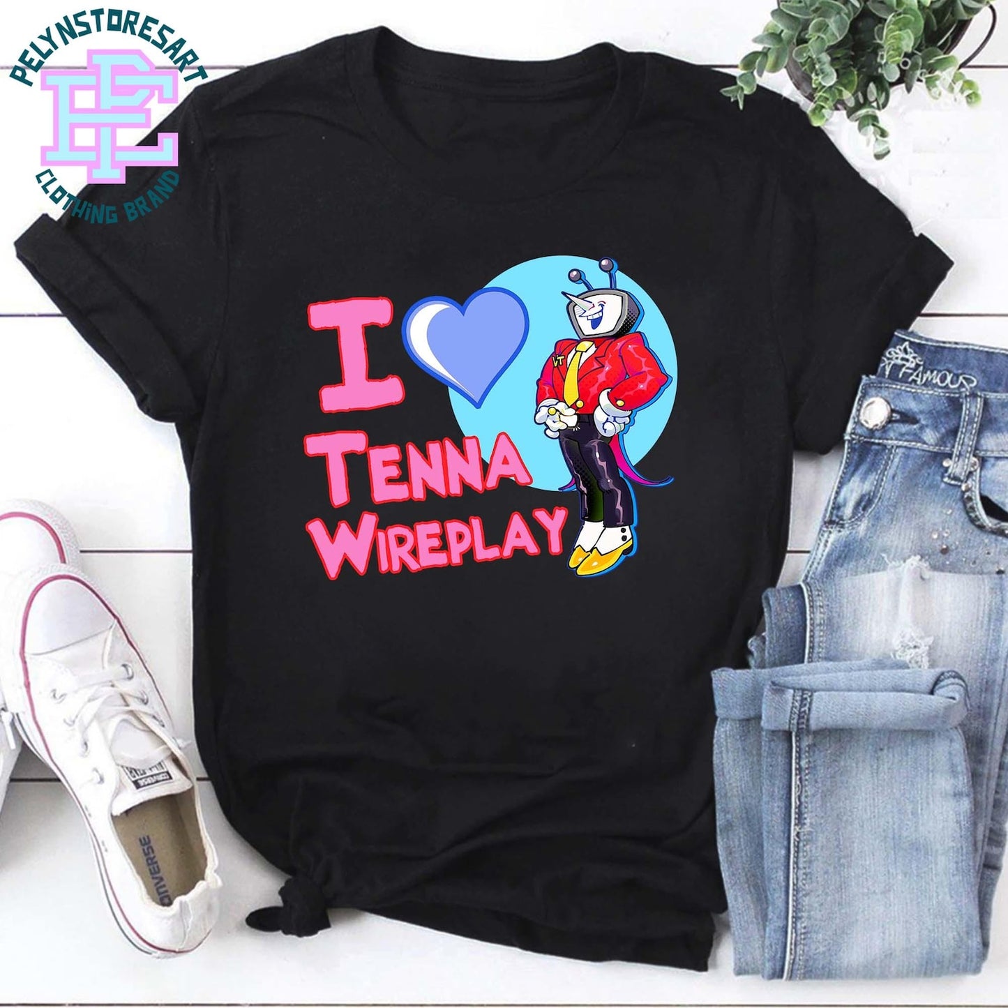 I Love Tenna Wireplay Spamton Shirt, Spamton G Spamton Fan Tee, Deltarune Inspired Funny Shirt, Retro Style Gamer Tee, Cosplay Gift Idea