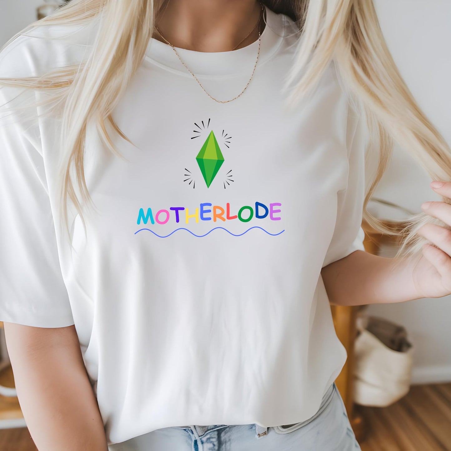 Motherlode Graphic Tee | Funny Sims Inspired Tee | Unisex Cotton Top For Gamers
