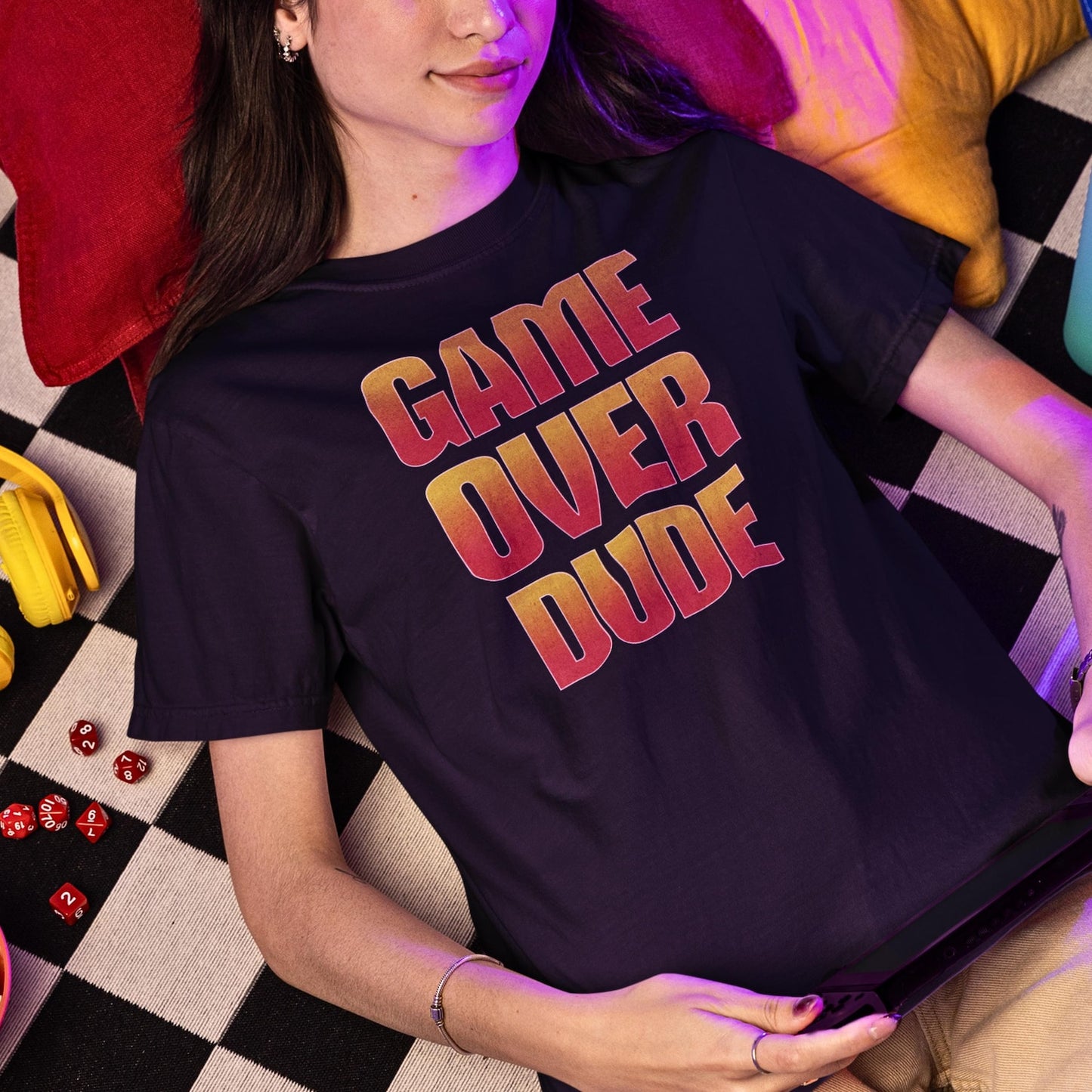 Gamer T-Shirt: Game Over Tee, Gaming Apparel, Break Up Shirt