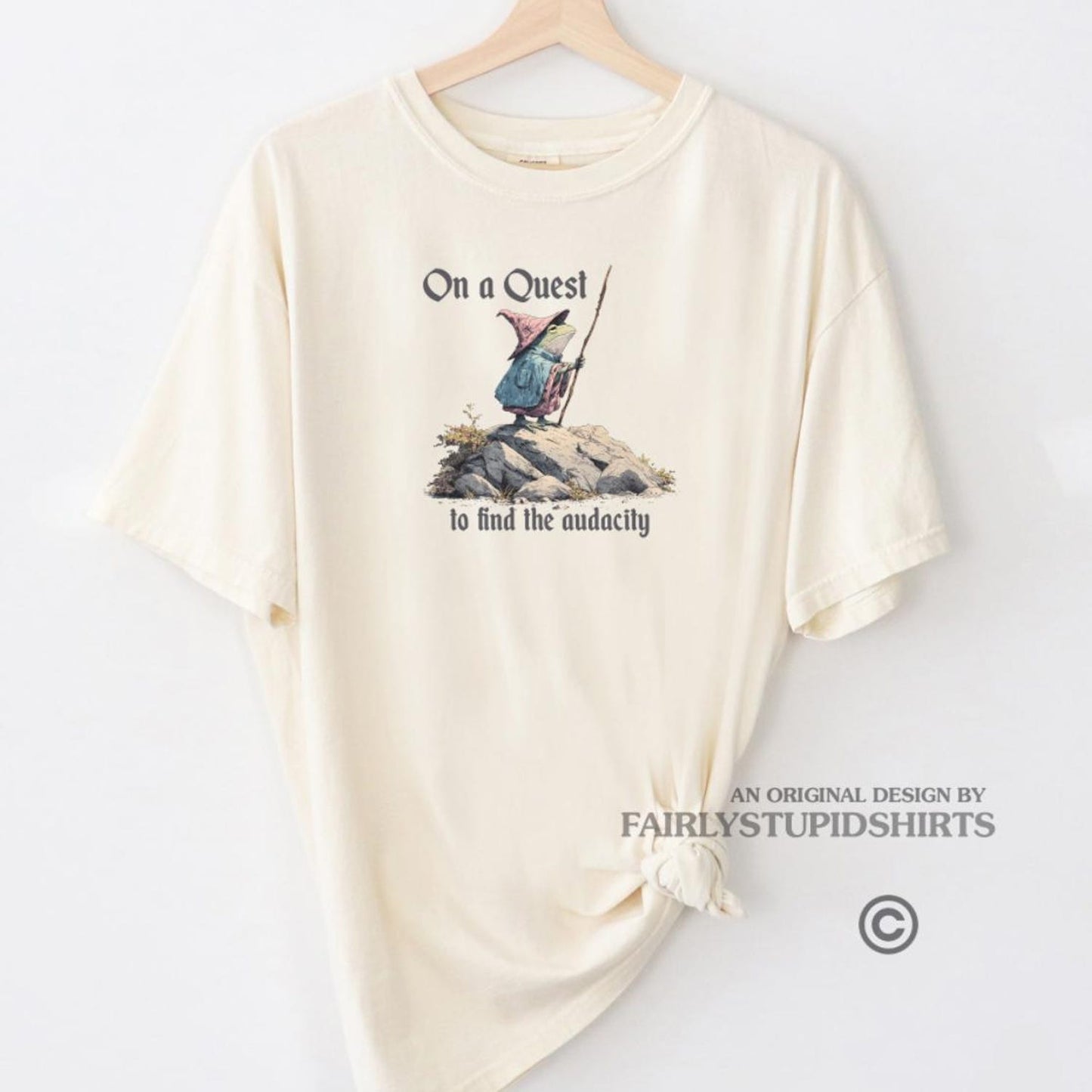 Audacity Shirt | Funny Comfort Colors Frog Tee | Meme Graphic T-Shirt