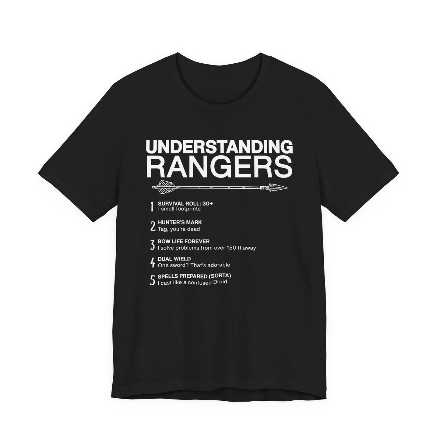 Sarcastic Ranger D&D Tee: Funny Gamer Graphic, Unisex shirt