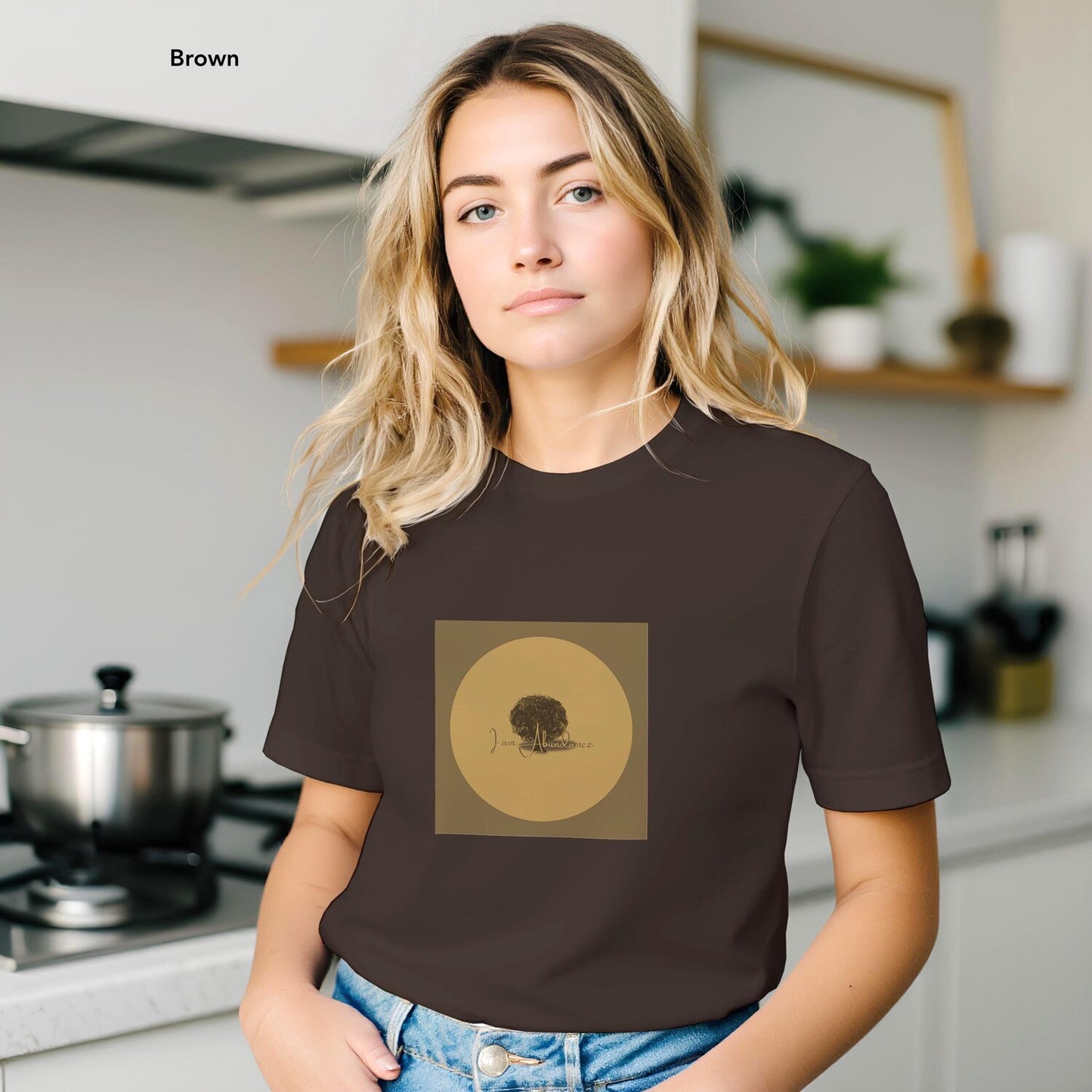 I Am Abundance T-Shirt: Spiritual Affirmation Graphic Tee, Positive Manifestation Shirt