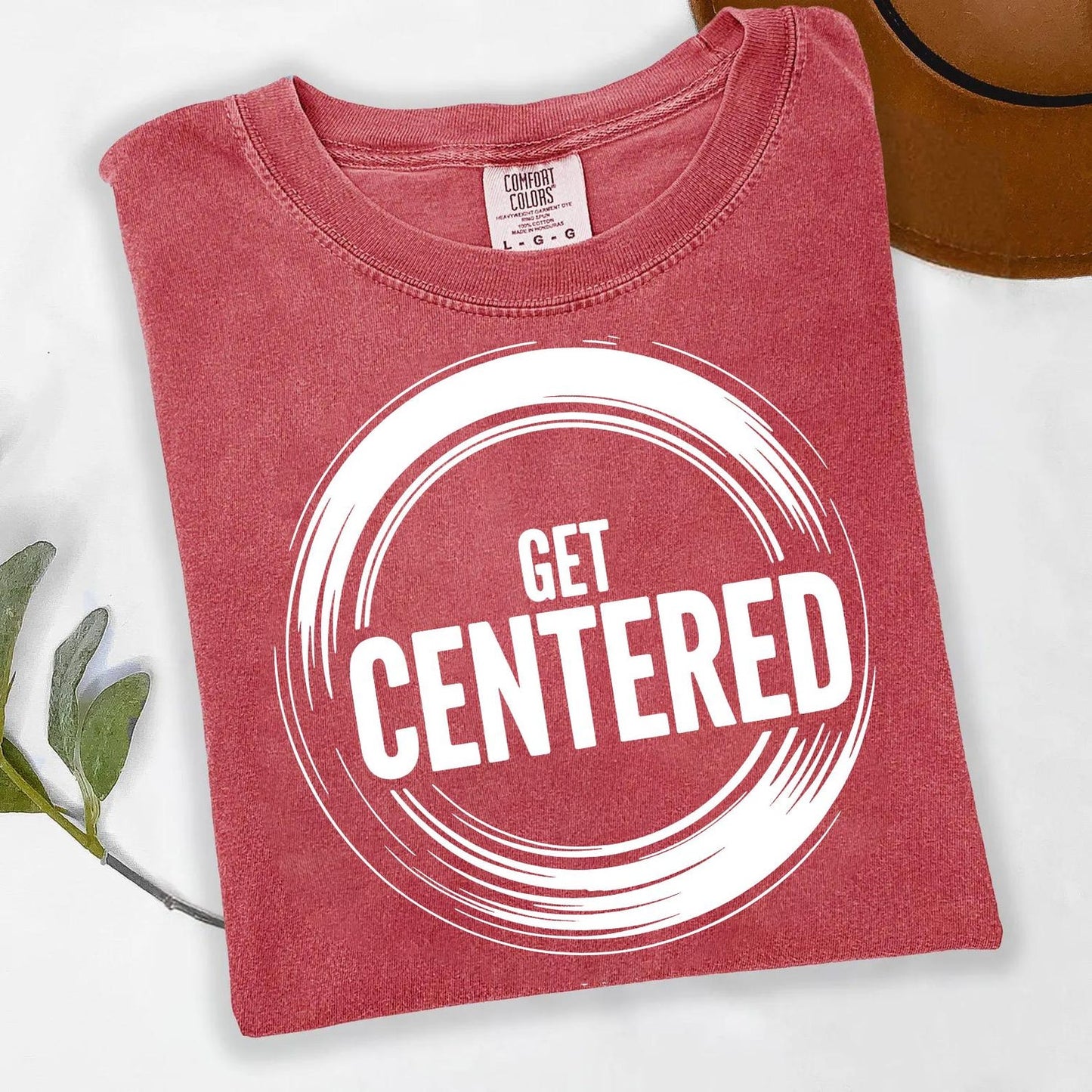 Get Centered Shirt: Yoga Meditation Graphic Tee - Mindfulness Gift for Calmness