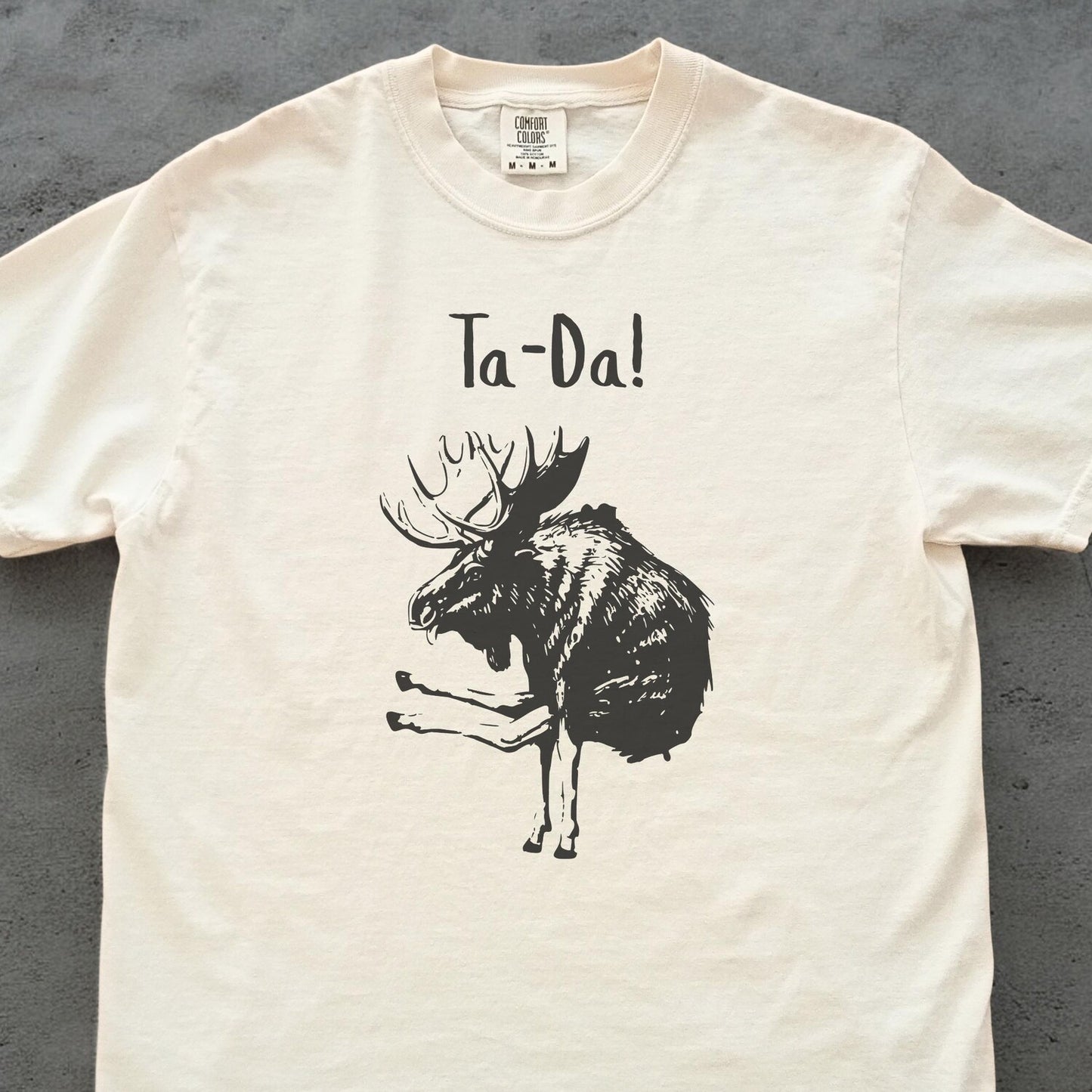 Funny Moose Yoga T-Shirt: Acrobat Animal Lovers Humorous Wildlife Gymnast Tee