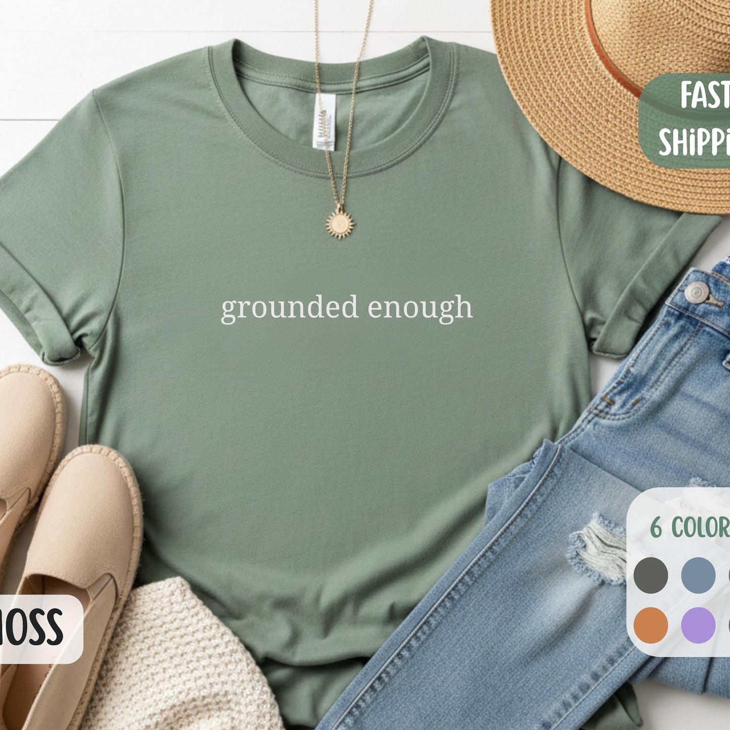 Minimalist Comfort Colors Shirt | Self-Care Mental Health Yoga Teacher Therapist Inspirational Quote Gift Tee