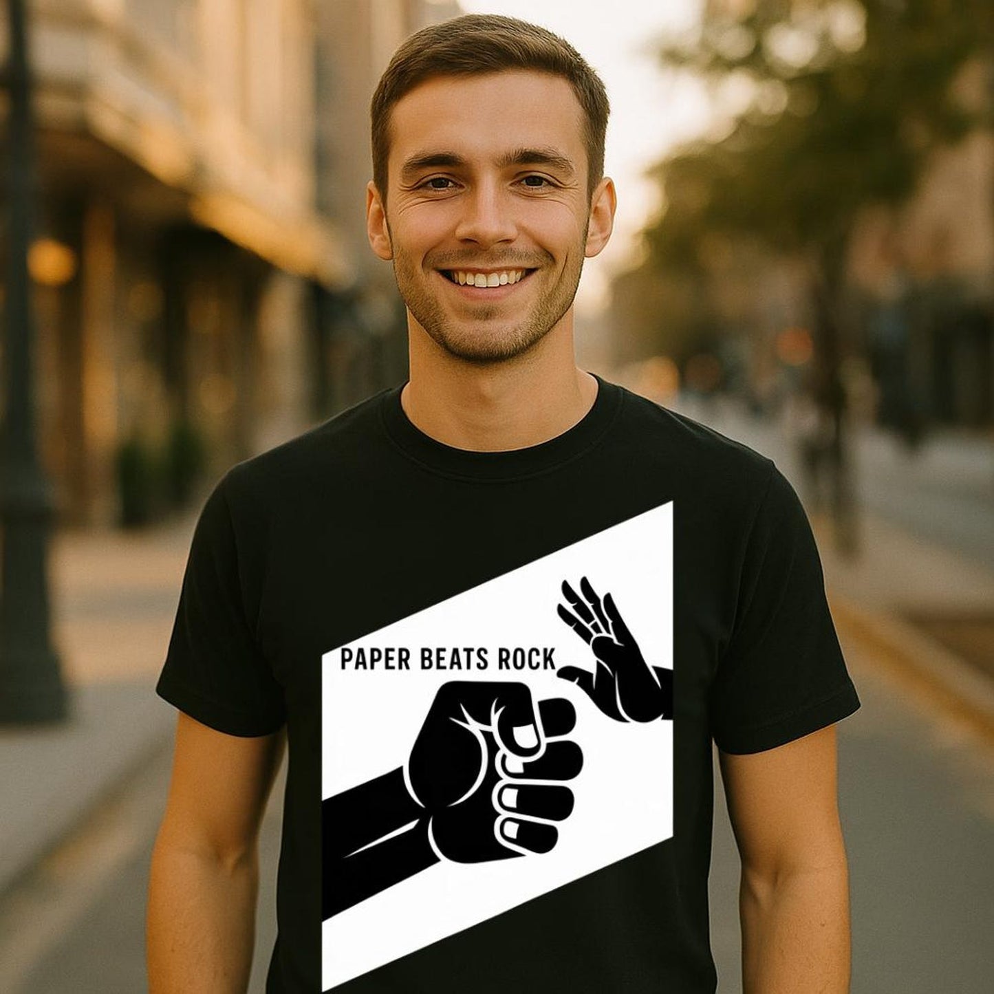 Rock Paper Scissors T-Shirt | Funny Game Tee | Gamer Geek Humor Shirt