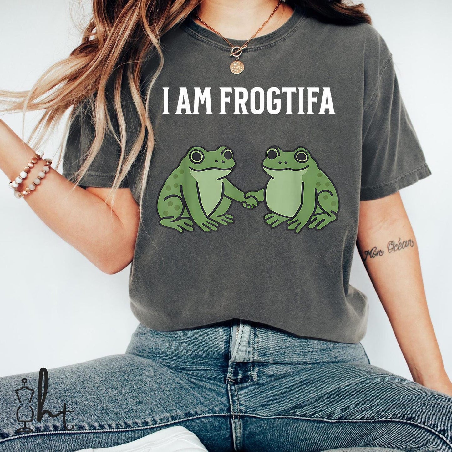 I AM FROGTIFA T-Shirt | Hilarious Meme Frog Tee | Parody Gamer Shirt For Humor Fans