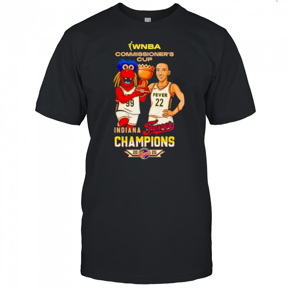 Indiana Fever Caitlin Clark Wnba Commissioners Cup Champions 2025 cartoon shirt