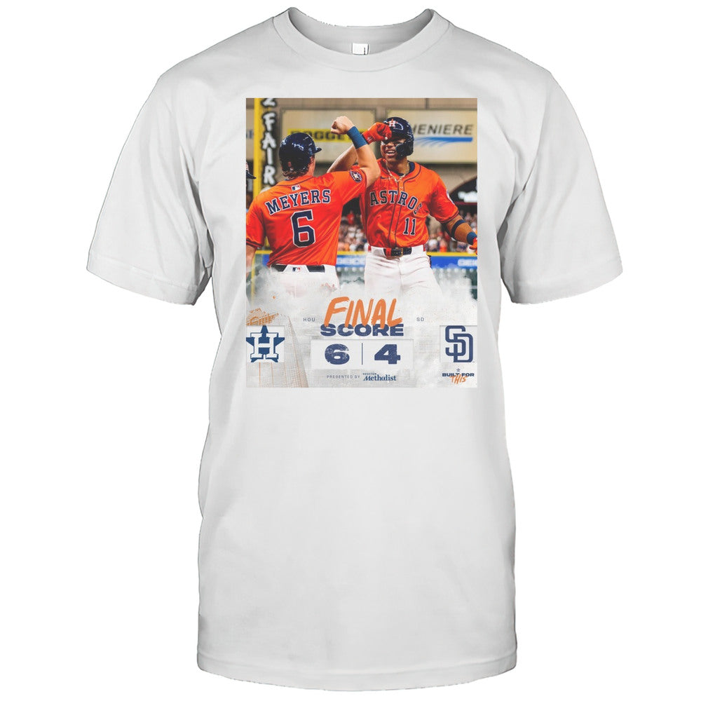 Jake Meyers And Cam Smith Houston Astros Vs San Diego Padres Final Score 6 4 Poster T shirt