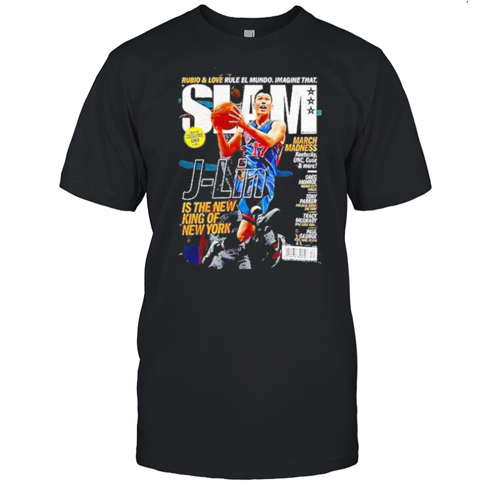 Jeremy Lin New York Knicks Nba Basketball Slam Is The New King Of New York Shirt
