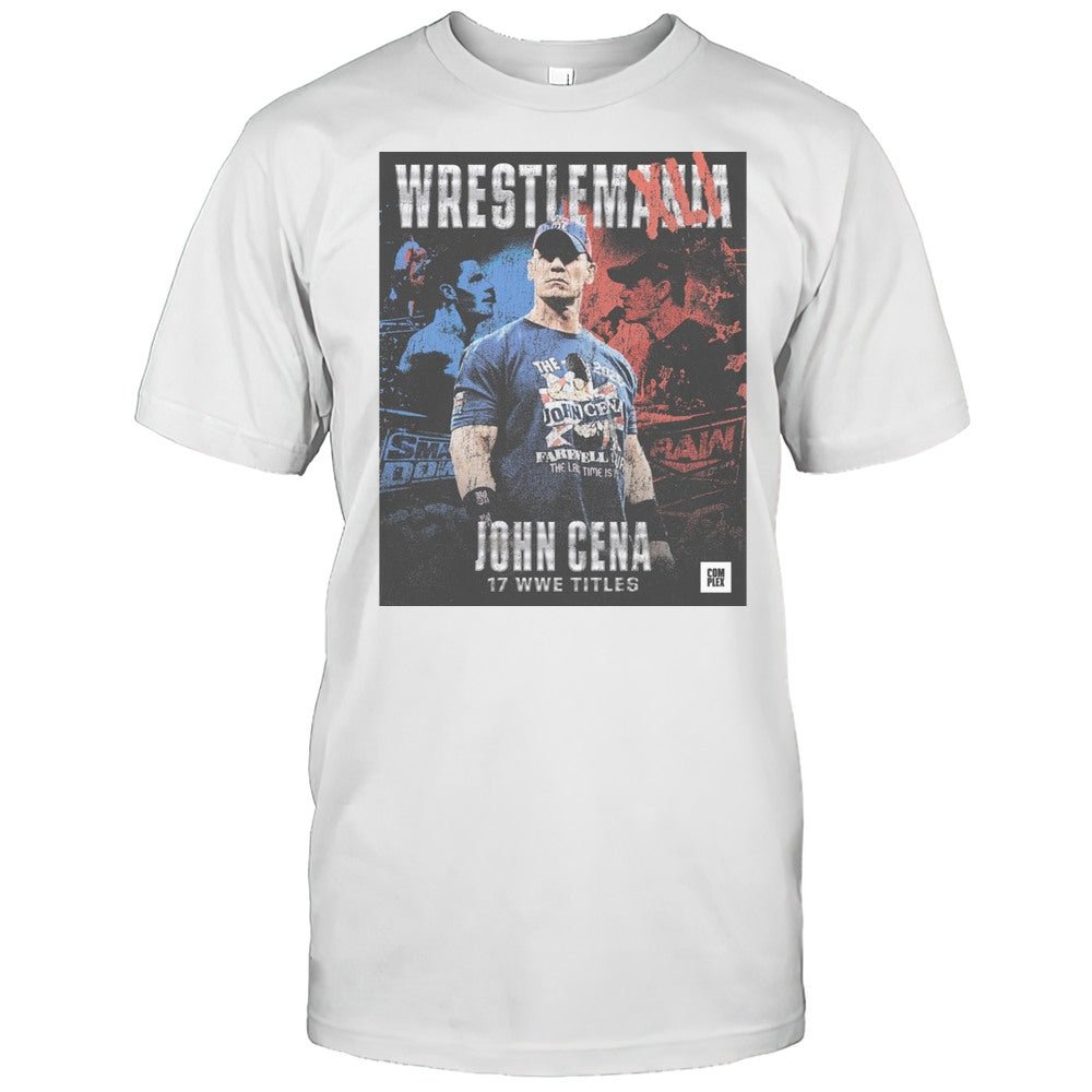 John Cena Wins 17th Wwe World Title At Wrestlemania 41 Vintage T shirt