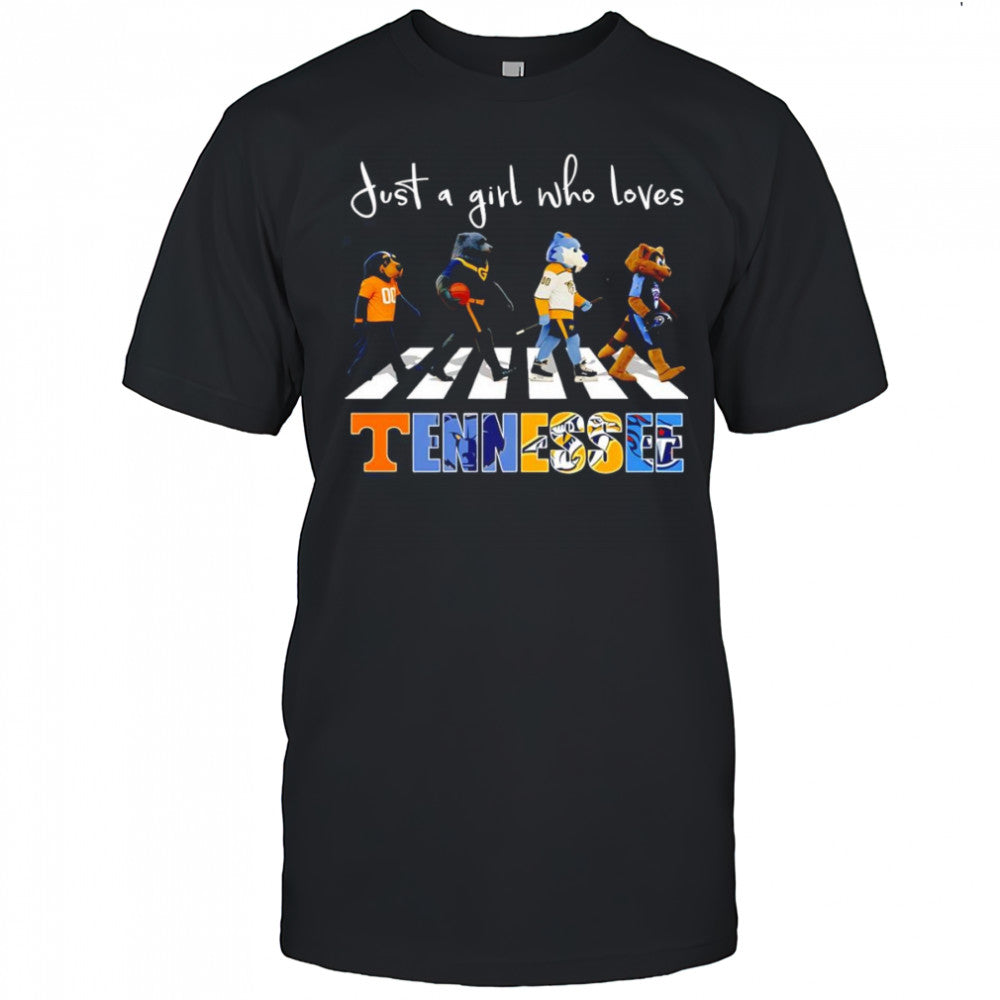 Just a girl who loves Tennessee sports mascot shirt
