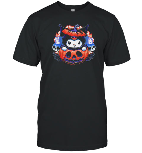 Kuromi in a jack o lantern cute little pumpkin Halloween T Shirt
