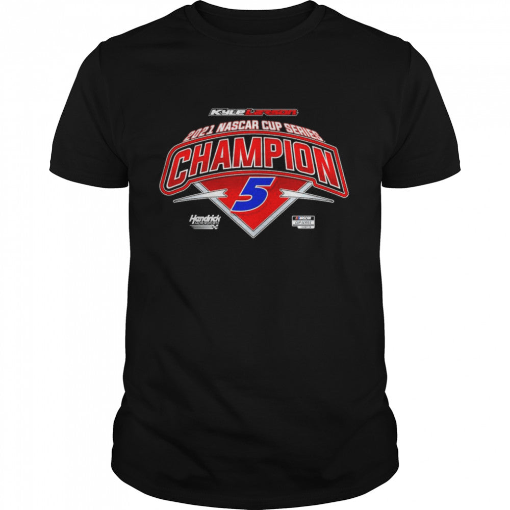 Kyle Larson Team Collection 2021 NASCAR Cup Series Champion T Shirt – Black