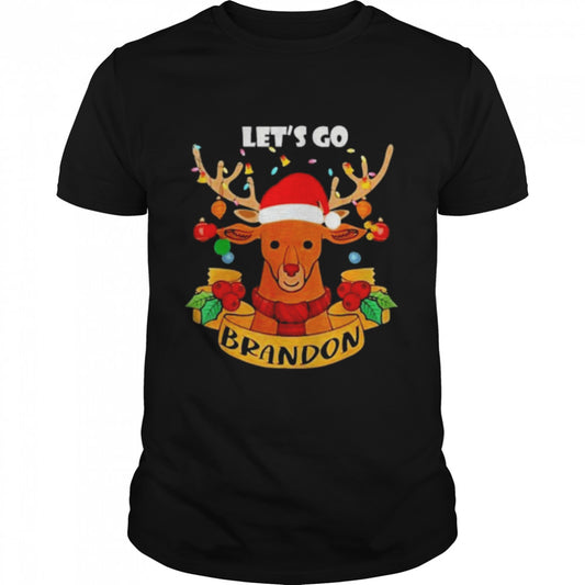 Let’s Go Branson Brandon Christmas Lights Reindeer shirt