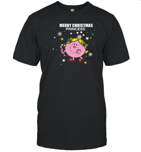 Little Miss Merry Christmas Princess Teacher T Shirt