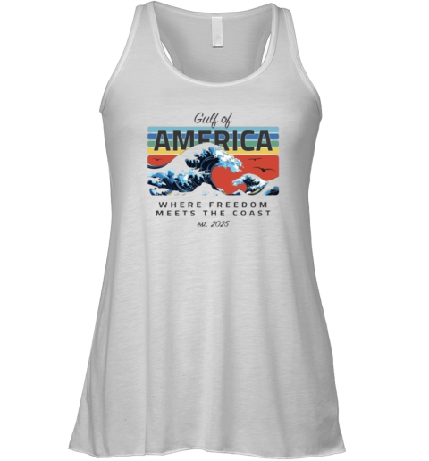 Defiantls Gulf Of America Where Freedom Meets The Coast Racerback Tank