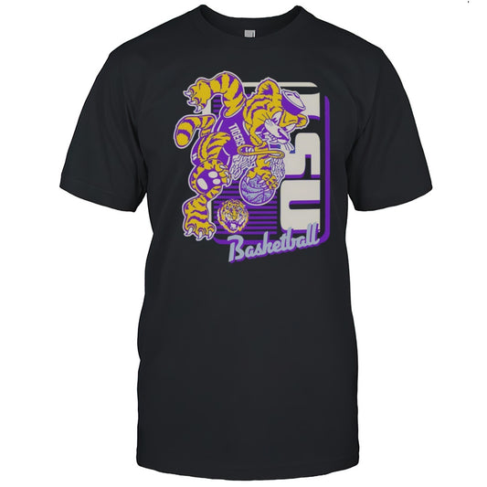 LSU Tigers Basketball Mascot Dunk Shirt