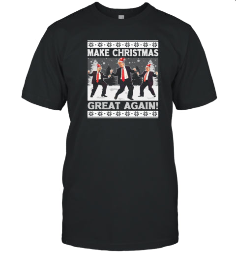 Make Christmas Great Again Trump Dancing 2024 T Shirt