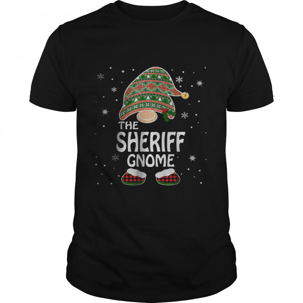 Matching Family Costumes The Sheriff Gnome Christmas T Shirt