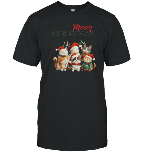 Merry Christmas From Cats T Shirt