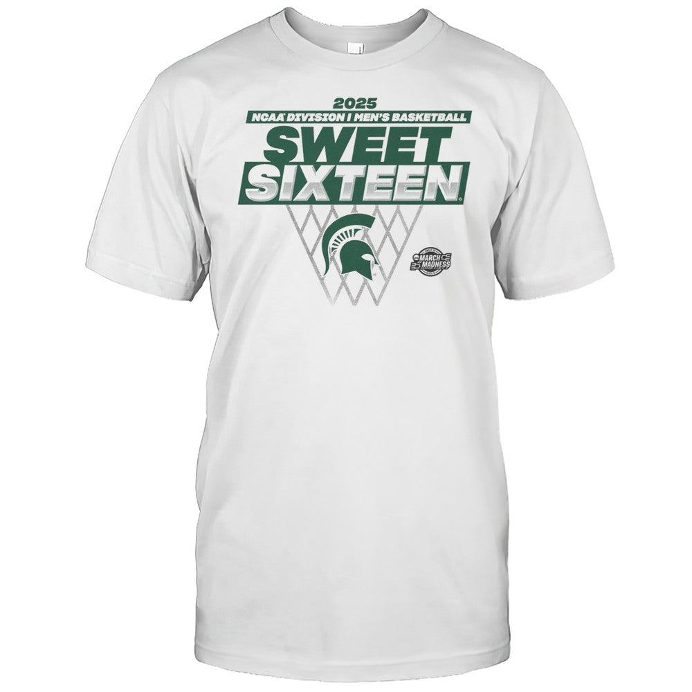 Michigan State Spartans NCAA Division I Mens Basketball Sweet Sixteen March Madness Traditional 2025 T shirt