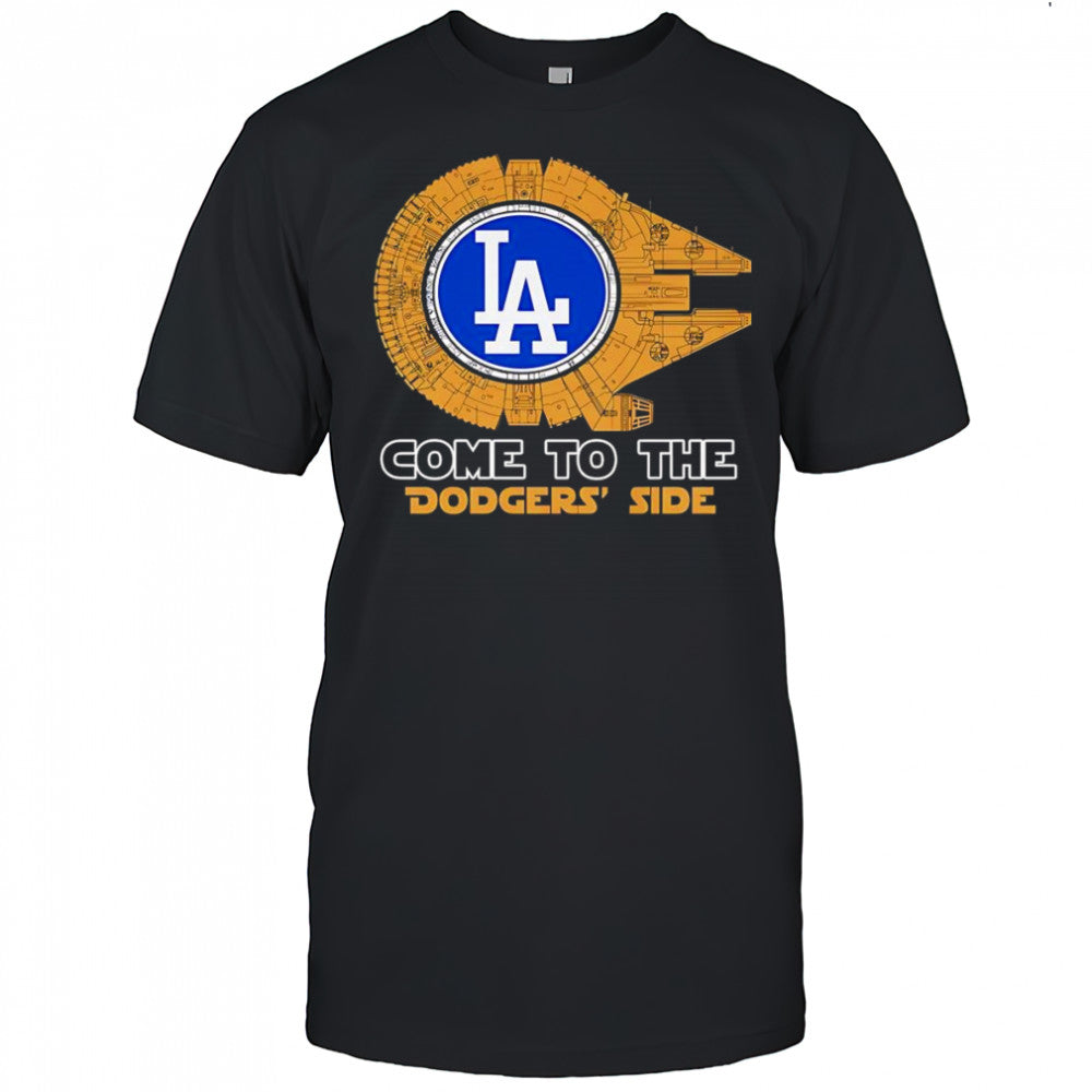 Millennium Falcon come to the Dodgers side shirt