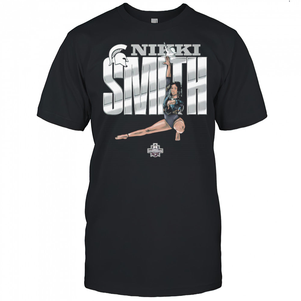 Nikki Smith Michigan State gymnastics cartoon shirt