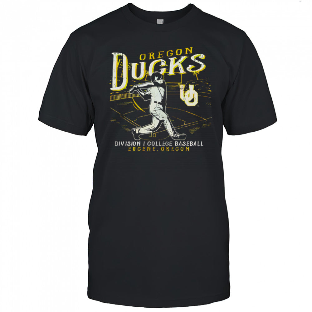 Oregon Ducks Green Big Ten Baseball retro shirt