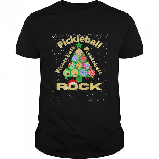 Pickleball Pickleball Pickleball Rock Christmas Sweater Shirt