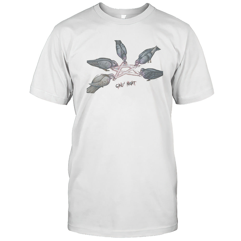 Pigeon Pentagram Girls Night Shirt