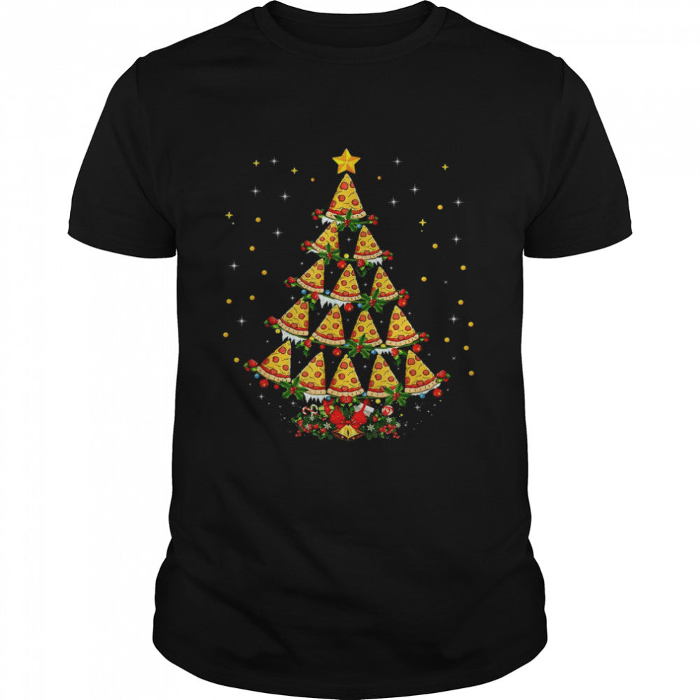 Pizza Fast Food Xmas Pizza Christmas Tree 2021 Shirt
