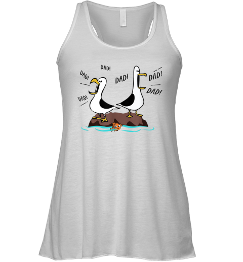 Dad Dad Dad Seagull Father Day Racerback Tank