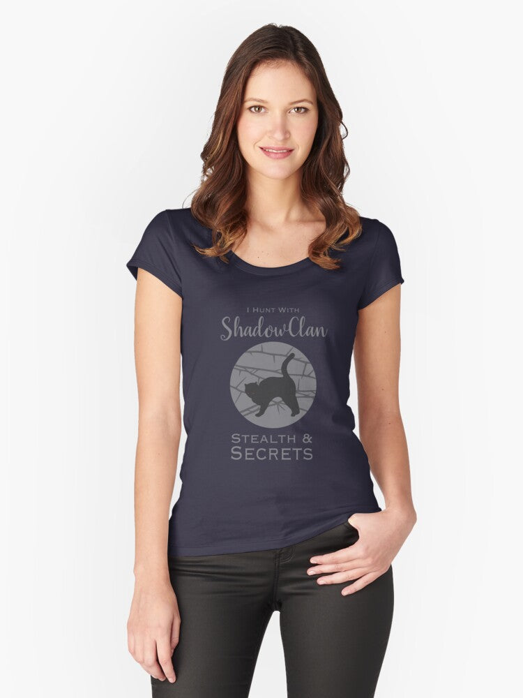 Shadowclan Pride Fitted Scoop T-shirt | Trendy Graphic Tee | Casual Unisex T-shirt