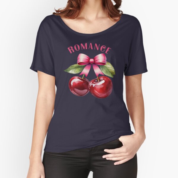 Coquette Romance Sweet Cherry Relaxed Fit T-Shirt for Sale by Graphroad