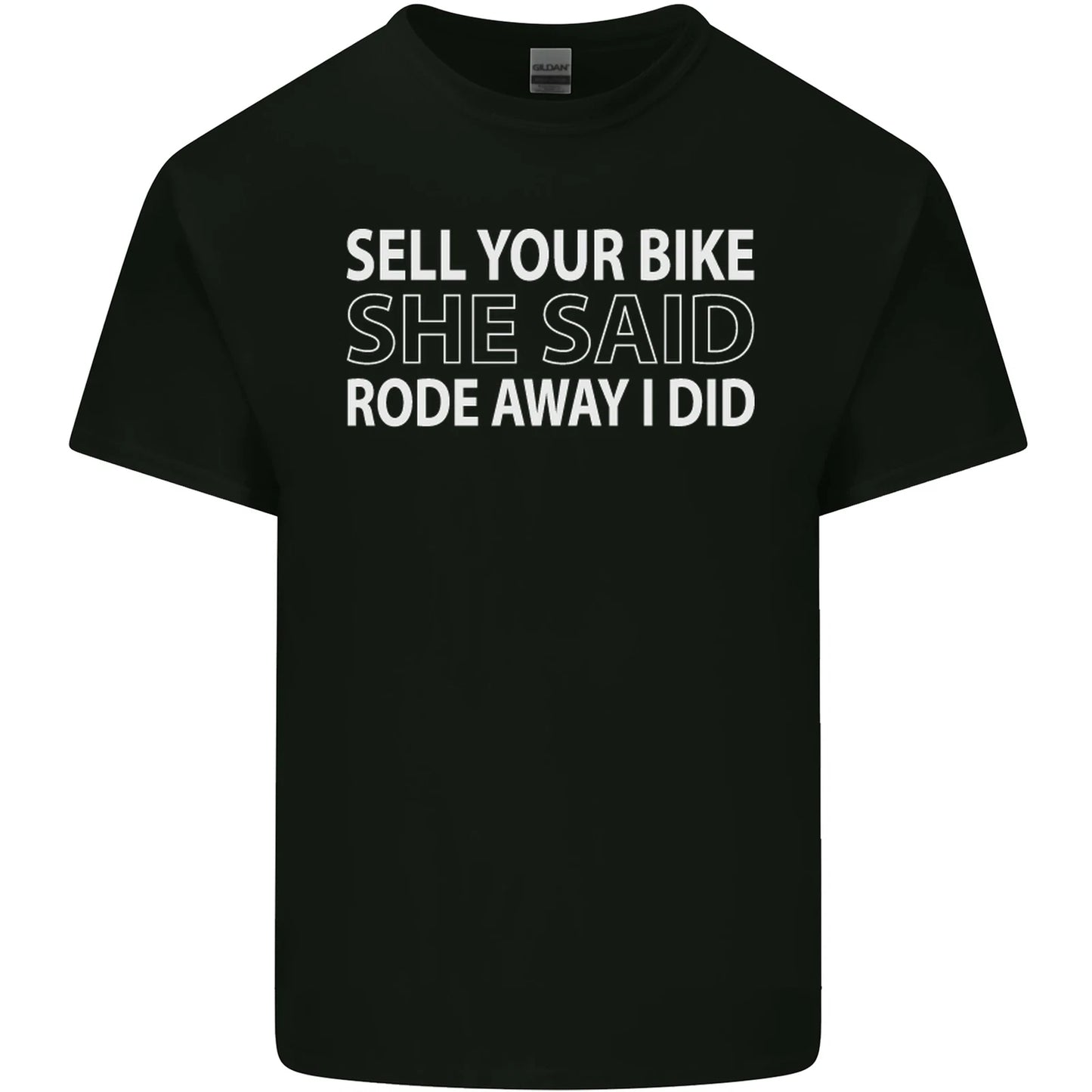Sell Your Bike Cycling Biker Motorbike Wife Mens Cotton Tshirt Tee Top T-Shirt | Classic Streetwear | Must-Have For Collectors