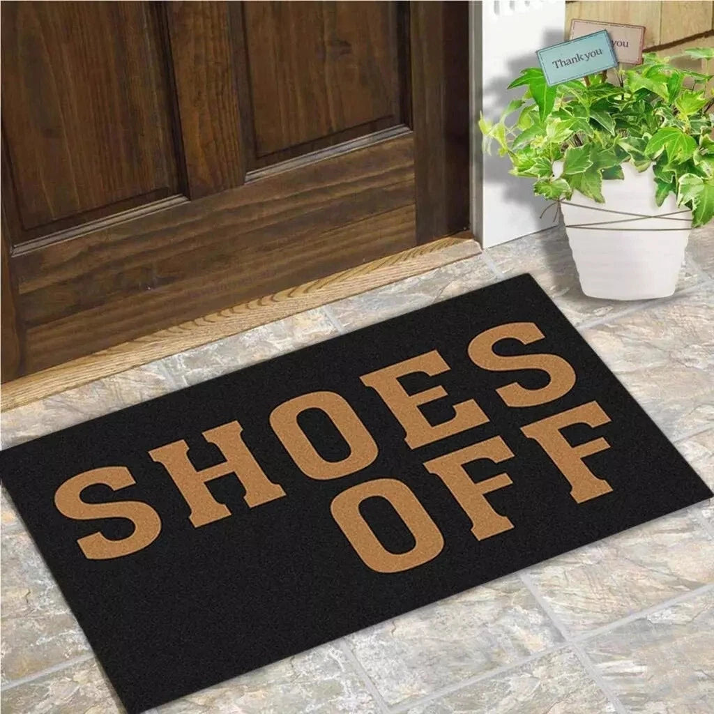 Doormat Funny Entrance Floor Mat Shoes Off Indoor Decorative Doormat Floor Mat