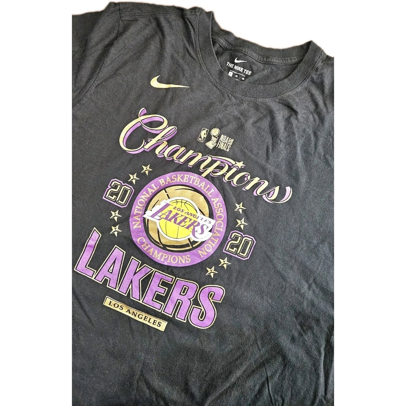 Los Angeles Lakers Nike 2020 Nba Finals Champions Black T-shirt Men's Xl | Trendy Graphic Tee | Casual Unisex T-shirt