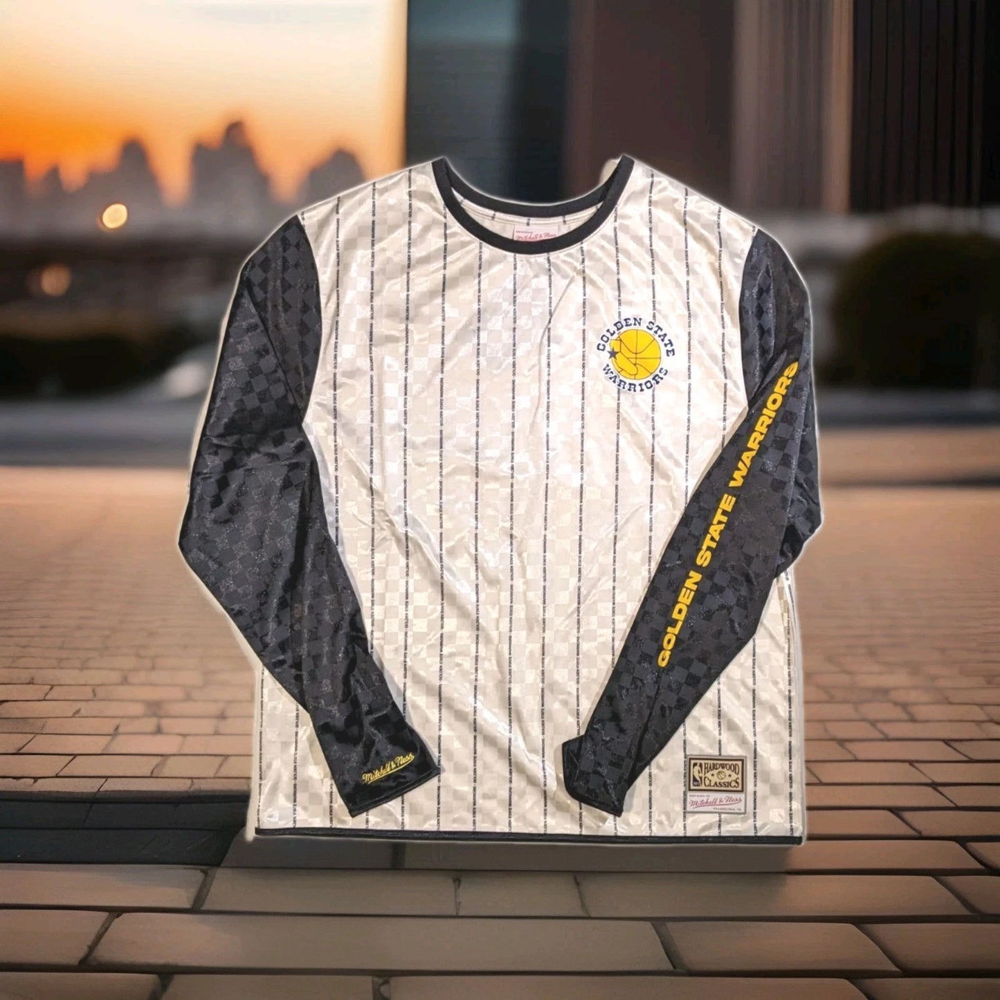 Mitchell & Ness Golden State Warriors Long Sleeve Fashion Jersey 2xl Nwt 100 | Premium Basketball Jersey | Fan Edition Apparel