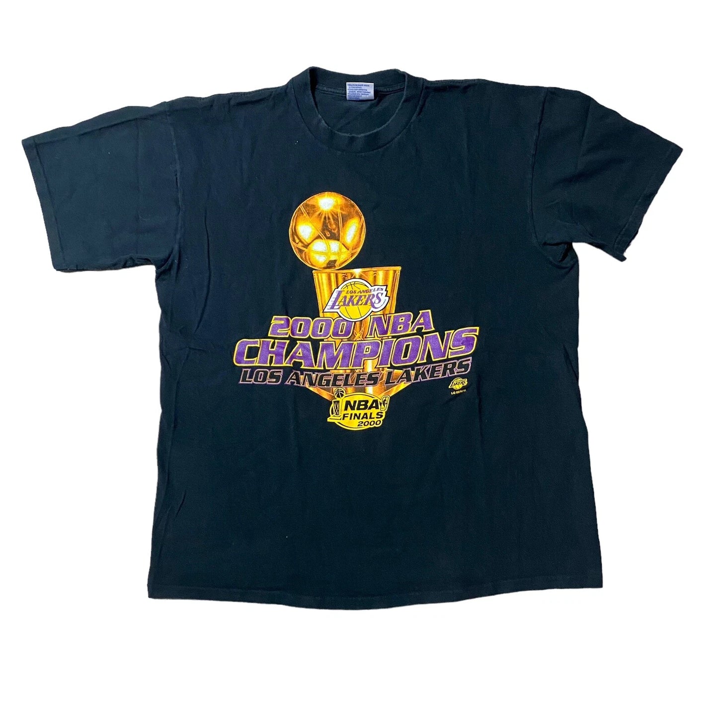 Vintage 2000 Los Angeles Lakers Rare Nba Finals Champions T-shirt Kobe Sz Xl | Trendy Graphic Tee | Casual Unisex T-shirt