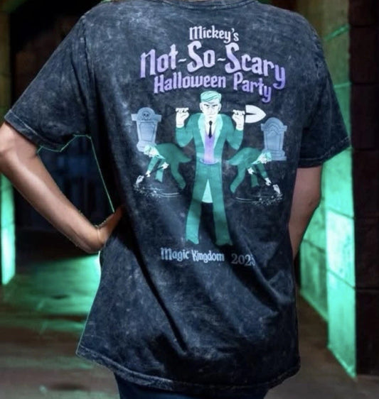 2025 Disney Mickey’s Not So Scary Halloween Party Logo Adult T shirt Xl