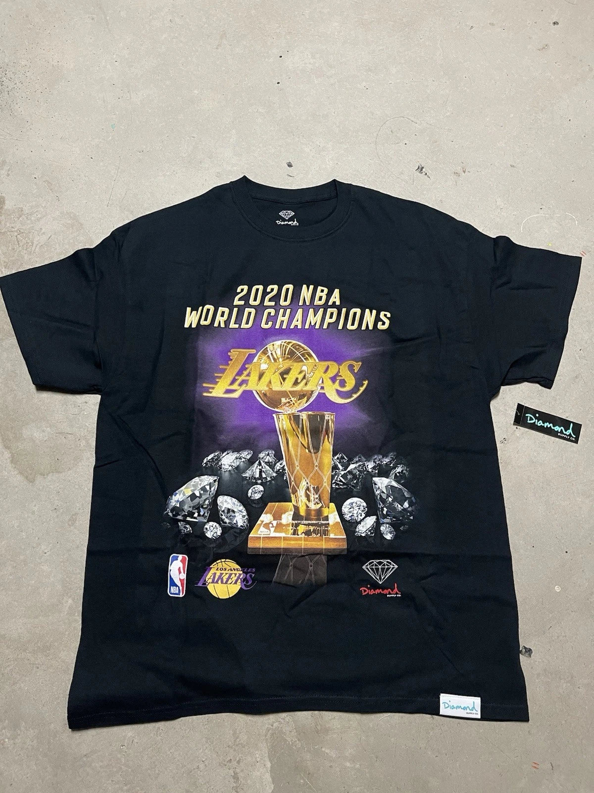 Los Angeles Lakers Diamond Supply Co 2020 Nba Finals Champions T-shirt Men's Xl | Trendy Graphic Tee | Casual Unisex T-shirt