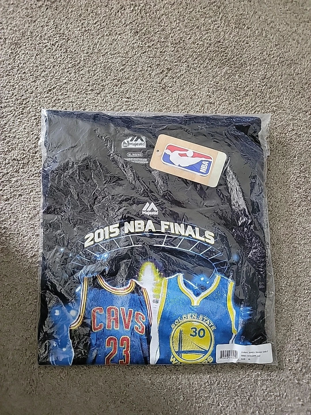 2015 Nba Finals With Cavaliers And Warriors Majestic T-shirt Size Xl Nwt | Trendy Graphic Tee | Casual Unisex T-shirt