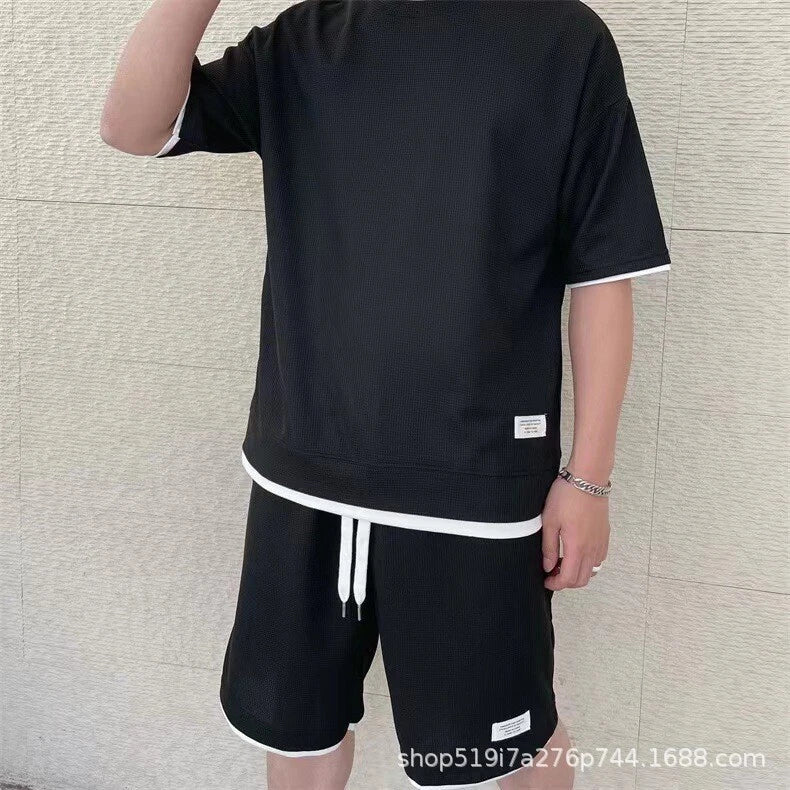 New Waffger Suit Men's Summer Bestseller Short sleeved T shirt
