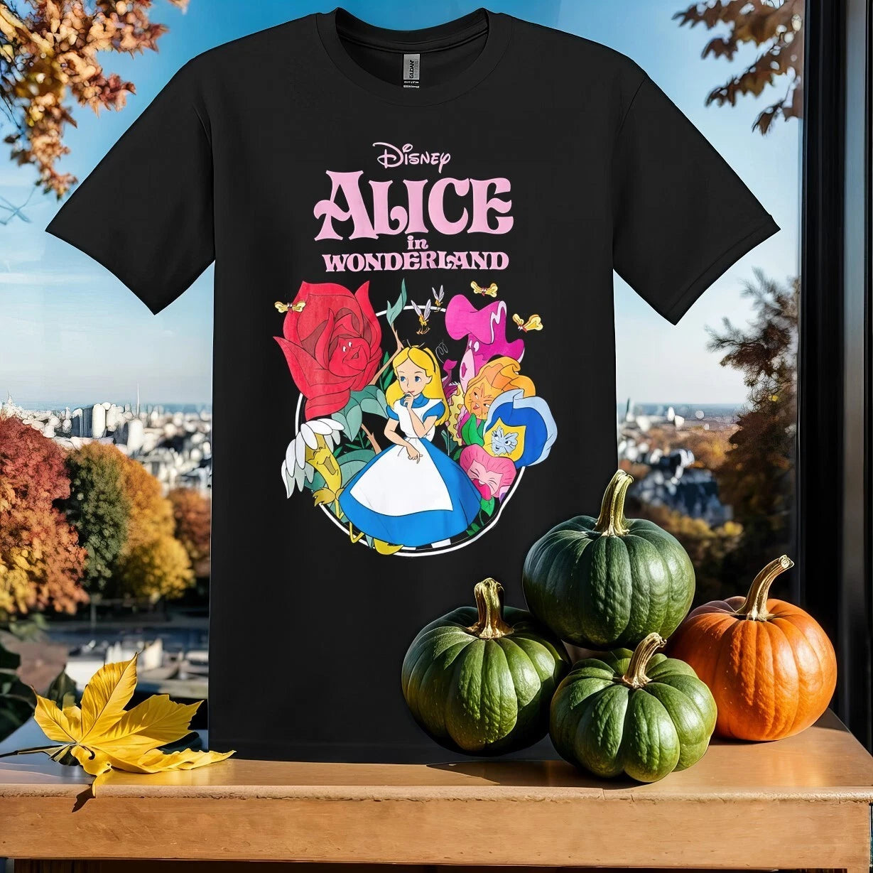 Vintage Alice In Wonderland T-shirt T Shirt Men Women Unisex Tshirt Sy812