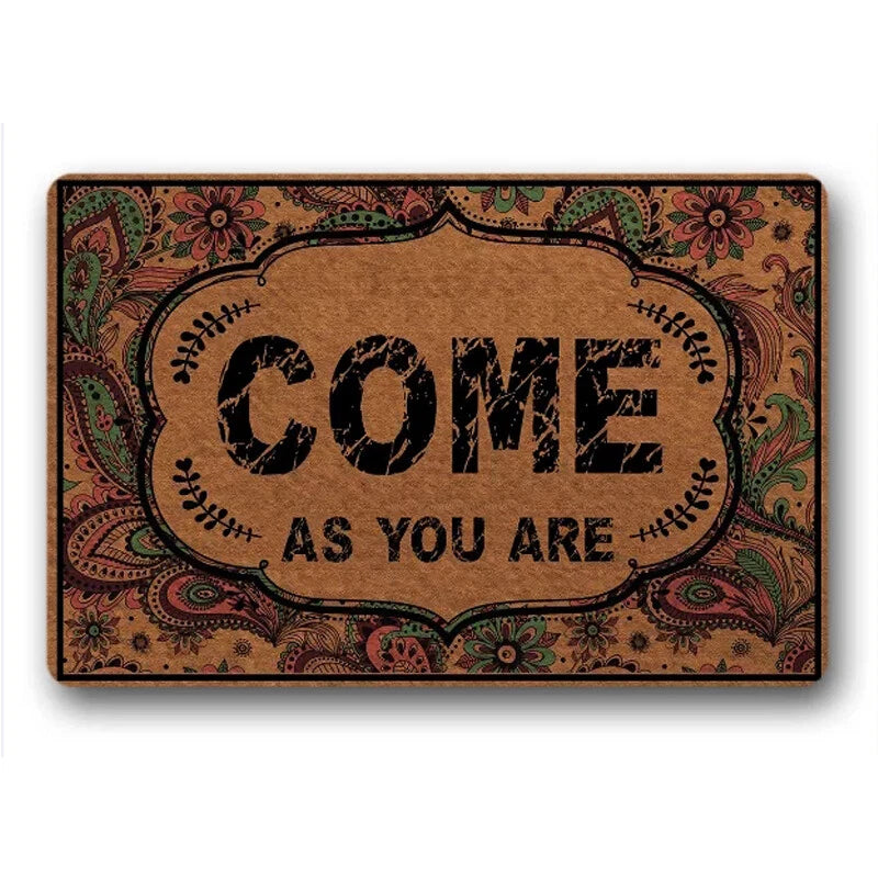 Funny Entrance Door Mats Welcome "come As You Are" Doormat Floor Mat