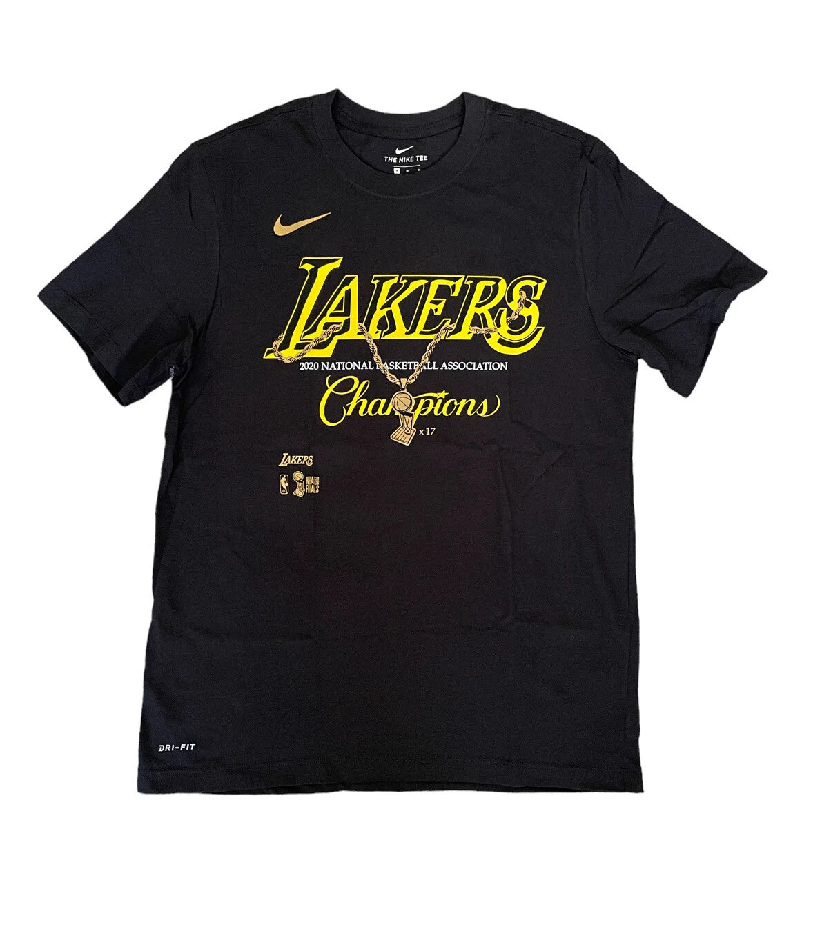 Nike 2020 Los Angeles Lakers Nba Finals Champions Tee Shirt Mens Size Medium | Trendy Graphic Tee | Casual Unisex T-shirt